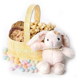 Geoff & Drews Plush Easter Bunny Basket:  Grocery 