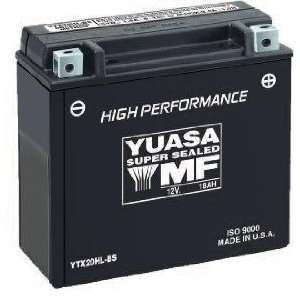  Yuasa High Performance Maintenance Free Battery   YTX20HL 