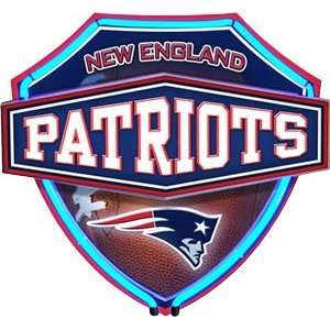  New England Patriots NFL Neon Shield Wall Lamp: Home 