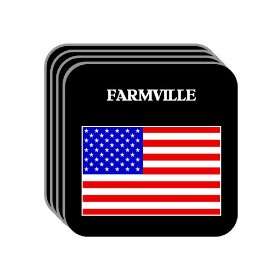  US Flag   Farmville, Virginia (VA) Set of 4 Mini Mousepad 