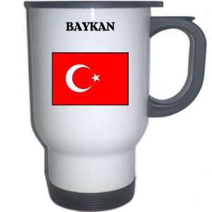  Turkey   BAYKAN White Stainless Steel Mug: Everything 