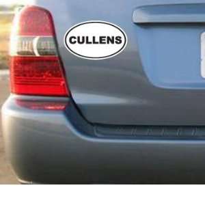  CULLENS EURO OVAL   Twilight New Moon   Sticker Decal 