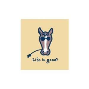  LIFE IS GOOD HORSE SWEET TEE   GIRLS: Sports & Outdoors
