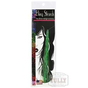  Bling Strands for Hair, Sizzling Green, 18 25 Strands 