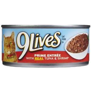  9Lives Prime Entree   Tuna & Shrimp   24 x 5.5 oz: Pet 