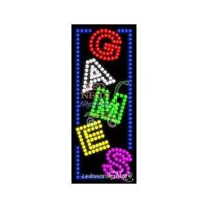  Games LED Sign 11 inch tall x 27 inch wide x 3.5 inch deep 