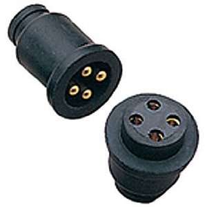  SEADOG MOLDED ELEC CONNECTOR 4 PIN Machined Brass/Molded 