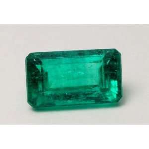  1.56 Cts Colombian Emerald Emerald Cut 