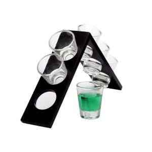  Circleware 42747 Edge 7 Piece Shot Glass with Stand, 2 