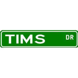 TIMS Street Sign ~ Family Lastname Sign ~ Gameroom, Basement, Garage 