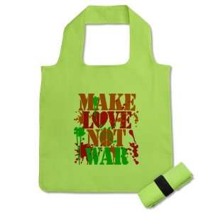   Grocery Bag Kiwi Make Love Not War Peace Symbol Sign 