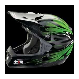   Intake Flame Helmet , Size Sm, Color Green XF0110 0940 Automotive