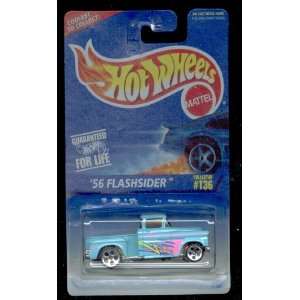   Hot Wheels 1997 136 56 Flashsider Blue Card 1:64 Scale: Toys & Games