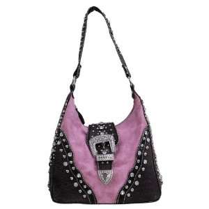  Ladies Fashion Handbag Purse Light Pink with Rhinestone 