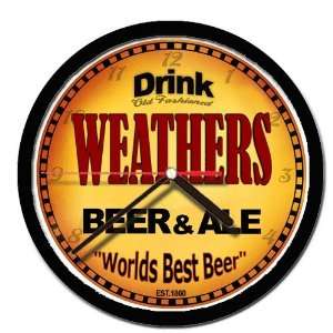  WEATHERS beer and ale cerveza wall clock: Everything Else