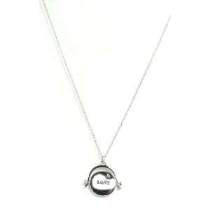    Juicy Couture Jewelry Love or Hate Spinner Necklace Silver Jewelry