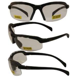  Avis C 2000 Safety Glasses Black Frames Clear Lens ANSI 