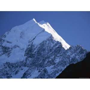 First Light on the East Face of 3755M Mount Cook, Mount Cook National 