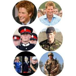  Prince Harry   2.25 Button Pinback   Set of 6: Everything 