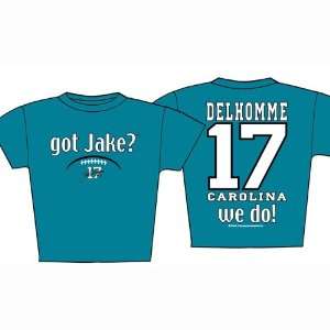 Jake Delhomme Got Jake Carolina Blue T shirt:  Sports 