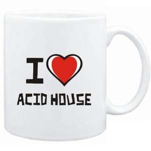  Mug White I love Acid House  Music