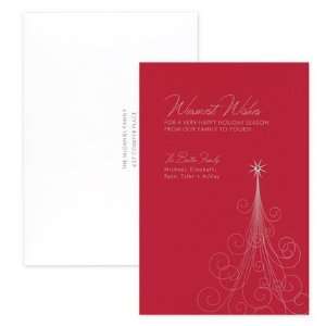  Chic Tree with Crystal Holiday Greeting Cards by 