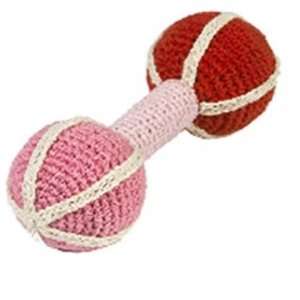 Anne Claire Petit Baby Rattle   Red Crocheted Rattle: Toys 