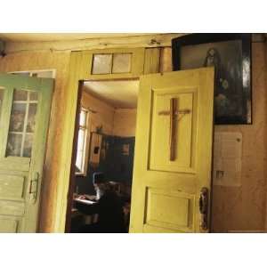  A Clergyman Studies Inside a 13Th Century Orthodox Church 