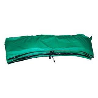 Green Vinyl Trampoline Safety Spring Pad 15 (Round) with 4 Skirting