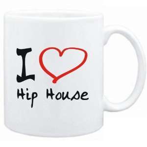  Mug White  I LOVE Hip House  Music