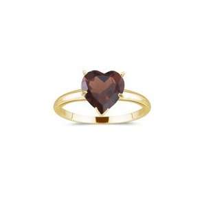    3.80 Cts Garnet Solitaire Ring in 18K Yellow Gold 3.0 Jewelry