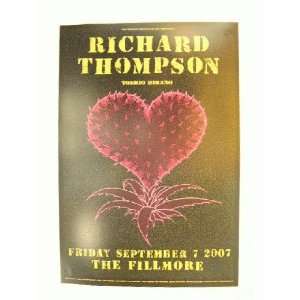  Richard Thompson Poster Handbill Live At The Fillmore 