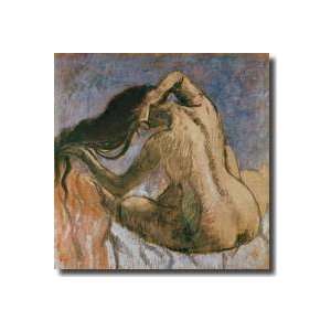  Woman Combing Her Hair 190510 Giclee Print: Home & Kitchen
