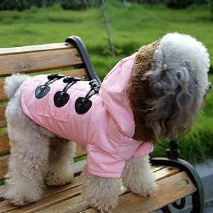 All New PINK European Styled Female Dogs Windbreaker Jacket Clothing 
