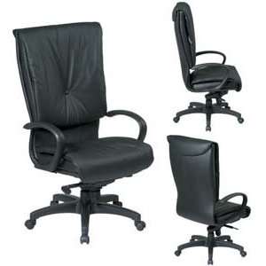   Executive Leather Chair with Knee Tilt Control