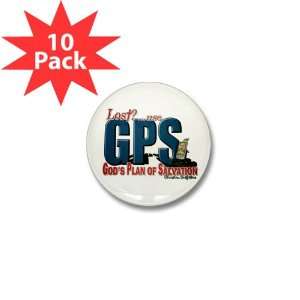   Button (10 Pack) Lost Use GPS Gods Plan of Salvation 