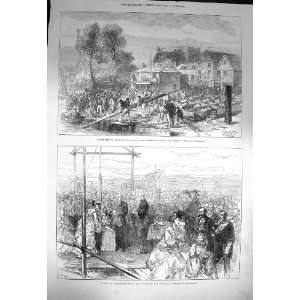    1872 Four Oar Boat Race Hammersmith Asylum Knowle: Home & Kitchen