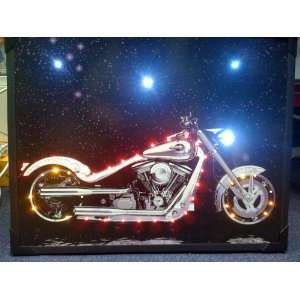  Steepletone 041   Motorbike LED Lit Picture Electronics