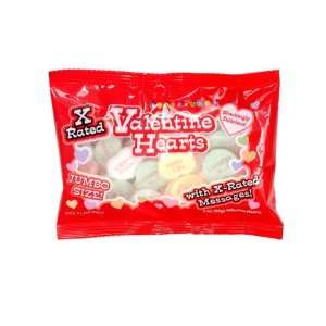  X rated valentine jumbo heart candy   3 oz bag Health 