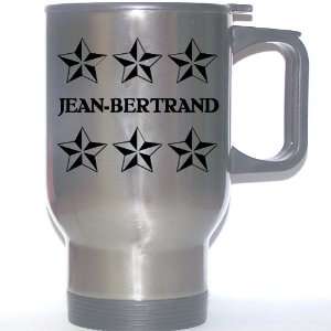 Personal Name Gift   JEAN BERTRAND Stainless Steel Mug (black design 