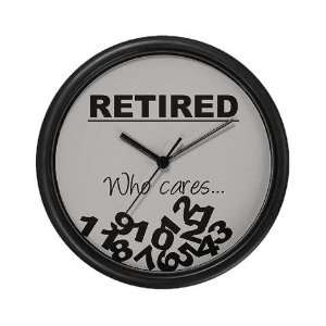  Fallen numbers retirement Funny Wall Clock by CafePress 