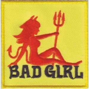  BAD GIRL DEVIL Funny Ladies Quality Biker Vest Patch 