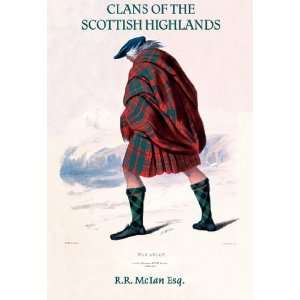  Clans of the Scottish Highlands 12x18 Giclee on canvas 