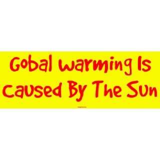  Gobal warming Is Caused By The Sun Large Bumper Sticker 