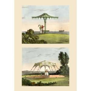  Fanciful Garden Shelters 24X36 Canvas Giclee