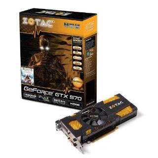 ZOTAC GeForce GTX 570 1280MB GDDR5 PCI Express 2.0 Dual DVI/HDMI 