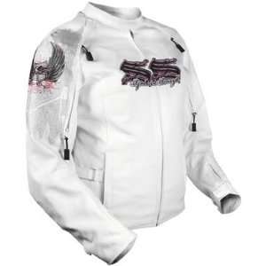    SPEED & STRENGTH TO THE NINES WOMENS JACKET WHITE XS: Automotive