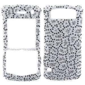  SILVER LEOPARD PRINT DIVA CRYSTALS snap on cover faceplate 