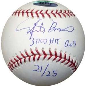   Palmiero autographed Major league Baseball inscribed 3000 Hit Club L/E