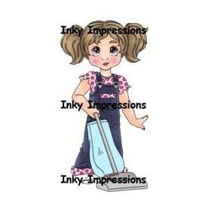  Inky Impressions Cling Rubber Stamps Lilis Cleaning Day 